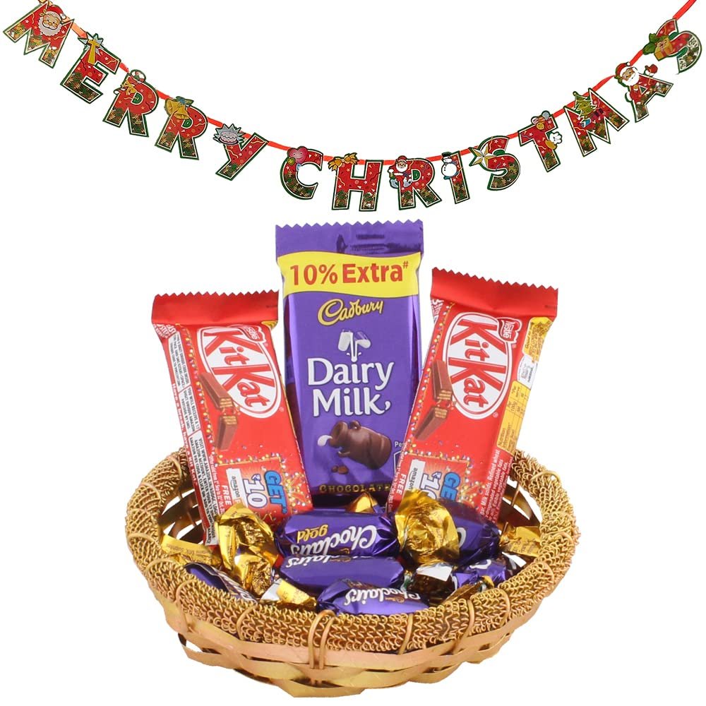 SFU E Com Cadbury Choco Combo| Premium Christmas Chocolate Combo | Christmas Toran with Chocolat Gift | Christmas Chocolate Hamper | 285