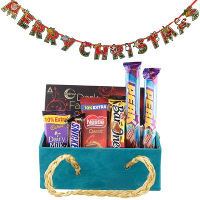 SFU E Com Chocolate Celebration Hamper| Premium Christmas Chocolate Combo | Christmas Toran with Chocolat Gift | Christmas Chocolate Hamper | 278