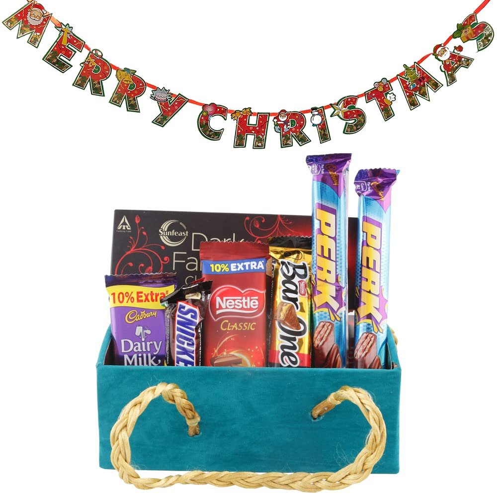 SFU E Com Chocolate Celebration Hamper| Premium Christmas Chocolate Combo | Christmas Toran with Chocolat Gift | Christmas Chocolate Hamper | 278