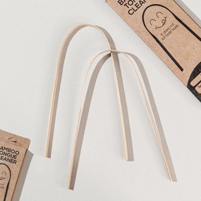 Ecotyl Bamboo Tongue Cleaner | for Oral Hygiene & Fresh Breath | Set of 2