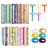 28 Pieces Dyslexia Tools for Kids Dyslexia Reading Strips for Dyslexic Students, Guided Reading Strips Trackers for Kids, Teacher Education Classroom Supplies (Cute Sets) view 1
