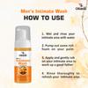 Oilanic Natural Men's Intimate Wash with Orange Extract (Pack of 3, Each 150 ml)|pH-Balanced Hygiene Wash for Daily Freshness and Odor Control Gentle Cleanser for Sensitive Skin Chemical free| view 4