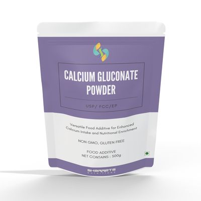 Sharrets Calcium Gluconate Powder 500g - A Versatile Food Additive for Health-Conscious Living.