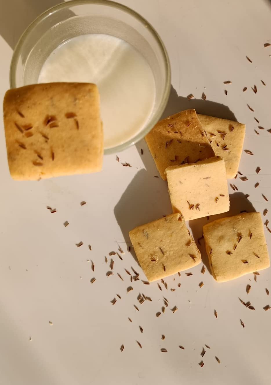 Bake N Bite Fresh & Homemade Pure Butter Milk Sahi Jeera Cookies| Vegetarian|No Added Preservatives, Vegetable Fats or Chemicals (Pack of 2)