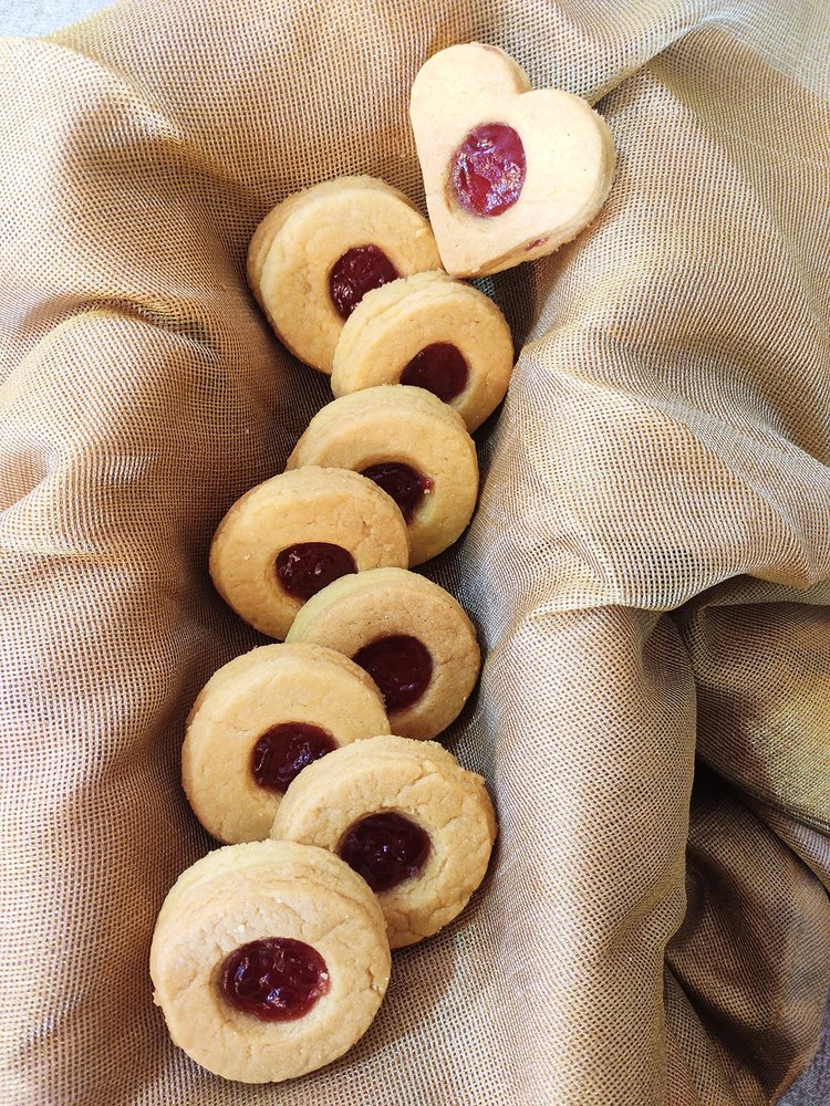 Bake N Bite Fresh & Homemade Pure Butter Milk Jam Fills Cookies| Vegetarian|No Added Preservatives, Vegetable Fats or Chemicals (Pack of 2)
