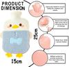 FunBlast Hot Water Bag with Soft Cover for Pain Relief  Heating Pad Hot Water Bottle & Rubber Bottle for Hot Water Bag for Pain Relief, Bottle, Heating Bag - 1000 ML (Blue-Duck) view 3