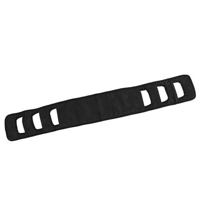Seniors Bed Transfer Sling, Multifunctional Patient Turning Belt Padded Handle Breathable for Wheelchair (Black)