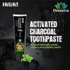 Jagat Devsutra Dr. Recommended Ayurvedic Charcoal + Red Toothpaste Combo Pack Offer - 100% Natural Teeth Whitening Formula with No Fluoride & No Artificial Colours - Pack of 4 (125g X 4) view 2