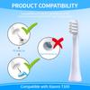 ELEPHANTBOAT Pack of 4 Replacement Brush Heads For Adults Compatible With Electric Toothbrush Heads of MI T100 view 2