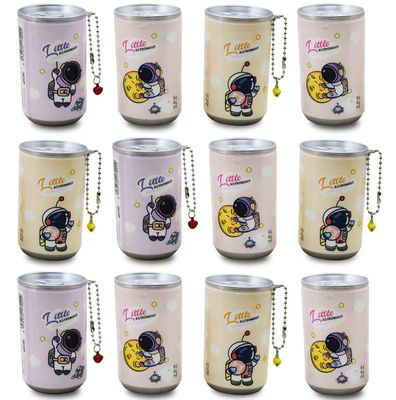 Asera Tin Shape Mini Wet Wipes Tissue in Outer Space Design, Extremely Portable Tin, Non-Toxic 30 wipes in Each tin (Pack of 12)