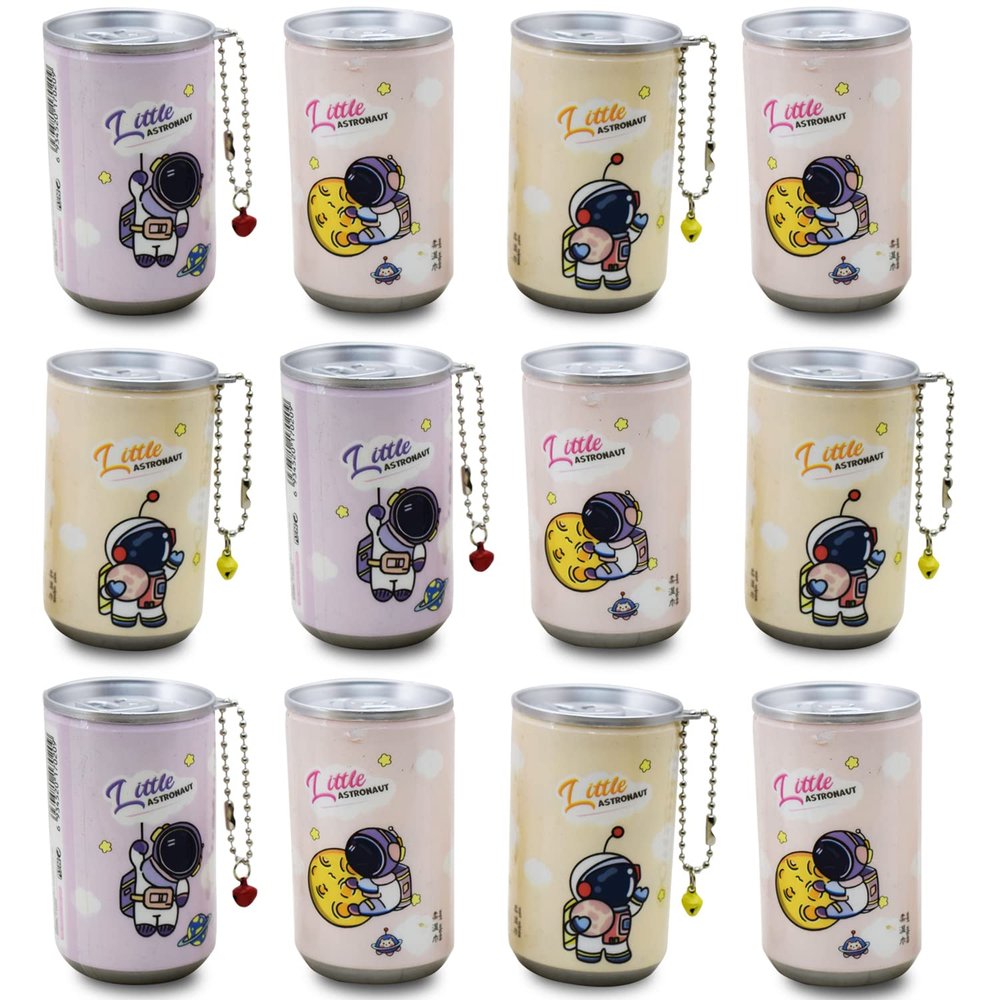 Asera Tin Shape Mini Wet Wipes Tissue in Outer Space Design, Extremely Portable Tin, Non-Toxic 30 wipes in Each tin (Pack of 12)