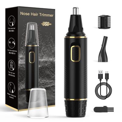 XOOMRSCP Nose Hair Trimmer for Men, 2023 Painless USB Rechargeable Nose Hair Trimmer, Ear and Nose Hair Trimmer for Men Women, Professional Facial Hair Trimmer with IPX7 Waterproof Dual Edge Blades