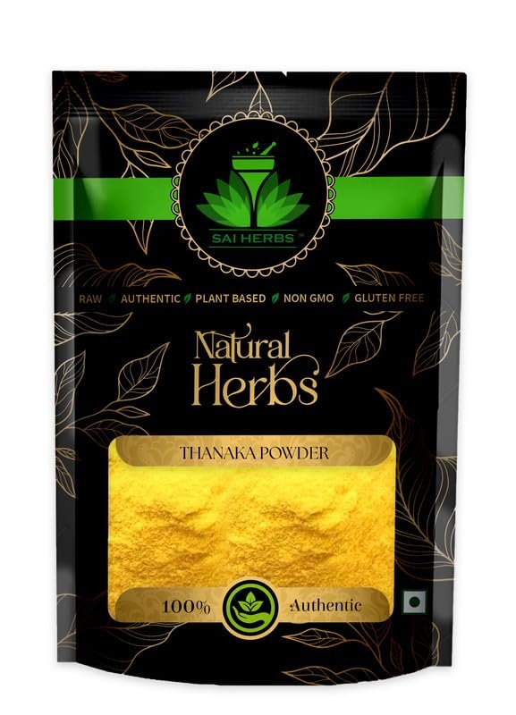 SAI HERBS Thanaka Ayurvedic Powder - Face Hair Removal - Heal Acne - Skin Protection - Permanent Hair Removal - Pure & Natural (250 Grams)