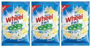Active Wheel Wheel Active 2 In 1 Detergent Powder 1Kg [Pack Of 3]
