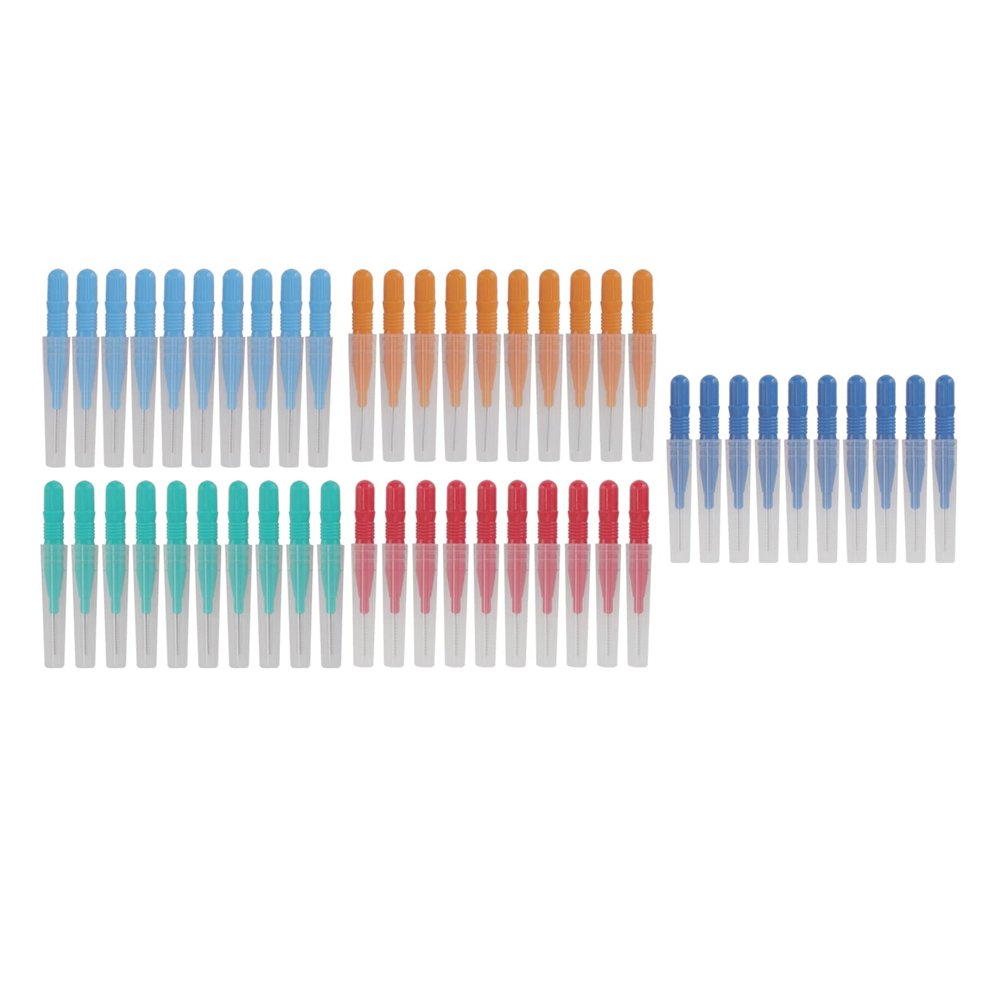 50 Pcs Compact Interdental Toothbrush Convenient for Daily Use