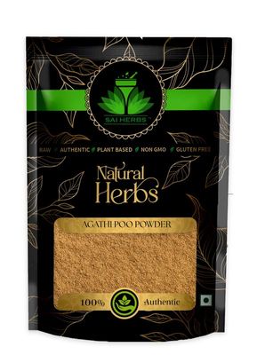 SAI HERBS Agathi Poo Herbal Powder - Pure & Natural (1 KG)