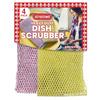 Heavy Duty Dish Scrubber (4PCs) Non Scratch Scourer Cloth Pads and Pot Scrubbers Netted Wash - Replace Kitchen Sponges for Dishwashing No Odor dishwash Durable Pan Cleaner view 1