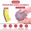 Heavy Duty Dish Scrubber (4PCs) Non Scratch Scourer Cloth Pads and Pot Scrubbers Netted Wash - Replace Kitchen Sponges for Dishwashing No Odor dishwash Durable Pan Cleaner view 3