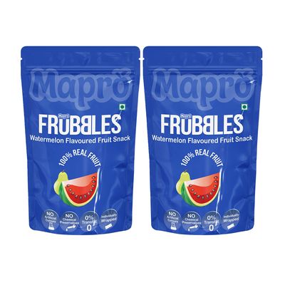 Mapro Frubbles Watermelon Fruit Snack 180g (Pack of 2)