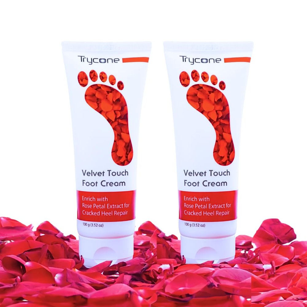 Trycone Foot cream for Cracked Heels with Rose Oil and Kokum Butter- Pack of 2