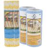 Superwipe Kitchen Swipe Rolls  Combo of 4 | 2 Premium Printed Rolls (30x25 cm, 50 Pulls Each) & 2 Wave Print Rolls (23x21 cm, 80 Pulls Each) | Reusable & Washable, Absorbent Multipurpose Kitchen Wipe view 1