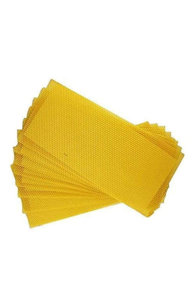 ADSANS Beeswax Bee Honey Sheets 25-Piece Beeswax Honeycomb Sheets Wax Foundation Beekeeping Beeswax Sheet Bee Nest Foundation Wax Sheet Beehive Bed Hive Honey+Nest+Base (sheet-25)