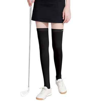 1 Pair Leg Sleeves Women ICY Leg Socks Sun Gua Cool Golfing Stockings Huaishu