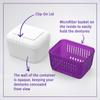 Novadent Dentures Cleaner Soaking Bath  Cleaning Container for Dental Appliances Solution (Classic) view 3