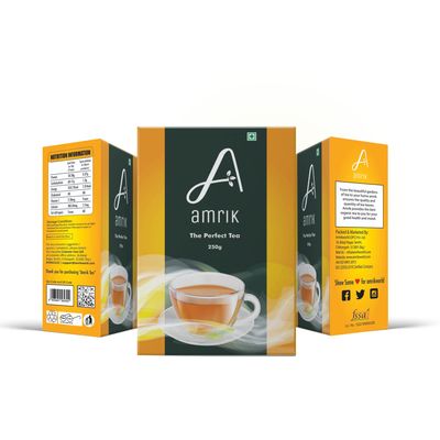 Amrik Premium tea with Aromatic long leaves | Rich & Strong Chai | Pack of 3 | 750gram
