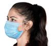 savsons Nonwoven Fabric Disposable Face Mask with Nose Clip for Unisex blue color view 4