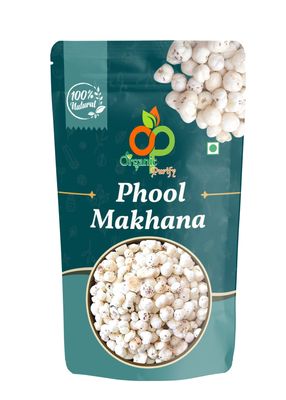 Organic Purify Regular Phool Makhana - Pop/Gorgon Nut Puffed Kernel (Lotus Seeds) Grade - Big Size. 400g