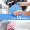 Embuer Reusable Non-Woven All Purpose Kitchen Towel Roll - 3 x 80 Pulls (Blue) | Washable Kitchen Wipes Roll Fast Absorbent, Quick Dry, for Cleaning view 3