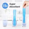 Embuer Reusable Non-Woven All Purpose Kitchen Towel Roll - 3 x 80 Pulls (Blue) | Washable Kitchen Wipes Roll Fast Absorbent, Quick Dry, for Cleaning view 4