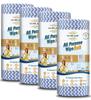 Embuer Reusable Non-Woven All Purpose Kitchen Towel Roll - 4 x 80 Pulls (Blue) | Washable Kitchen Wipes Roll Fast Absorbent, Quick Dry, for Cleaning view 1