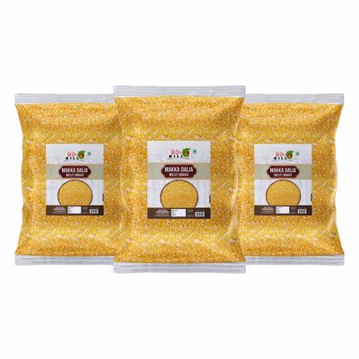 Diwali Sale Broken Makka/Flint Corn/Maize|Makkah"Queen of Cereals"Daliya|Porridge|Khichdi-5940g(1980g*3Pkt) Great Indian Festival