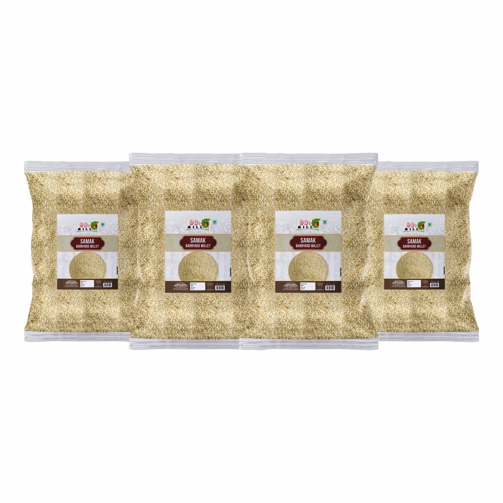 Diwali Sale Vrat/Upwas Khichdi Chawal/Fast Porridge/Samak Millet|Barnyard Millet/Fast Rice Rich In Iron And Zinc-1920g(480g*4Pkt) Great Indian Festival