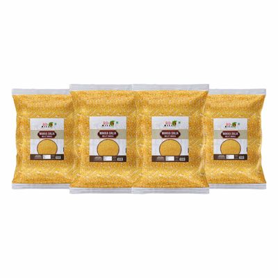 Diwali Sale Indian Maize Makka Millet Porridge/Daliya/Khichdi/Daliya Broken Corn Daliya|Makka Maize Daliya-3920g(980g*4Pkt) Great Indian Festival