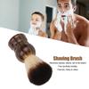 Shaving Brush, Lightweight Synthetic Bristles Fast Dry Removes Residue Beard Duster Brush Curved Handle for Home for Male view 2