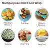 Embuer Reusable Roti Wrap - 12 Pcs (Blue) and Kitchen Cleaning Roll - 80 Pulls | Eco-Friendly, Reusable and Washable Roti Wrap and Kitchen Cleaning Rolls, Keep Food Fresh, Odourless, Hygienic view 2