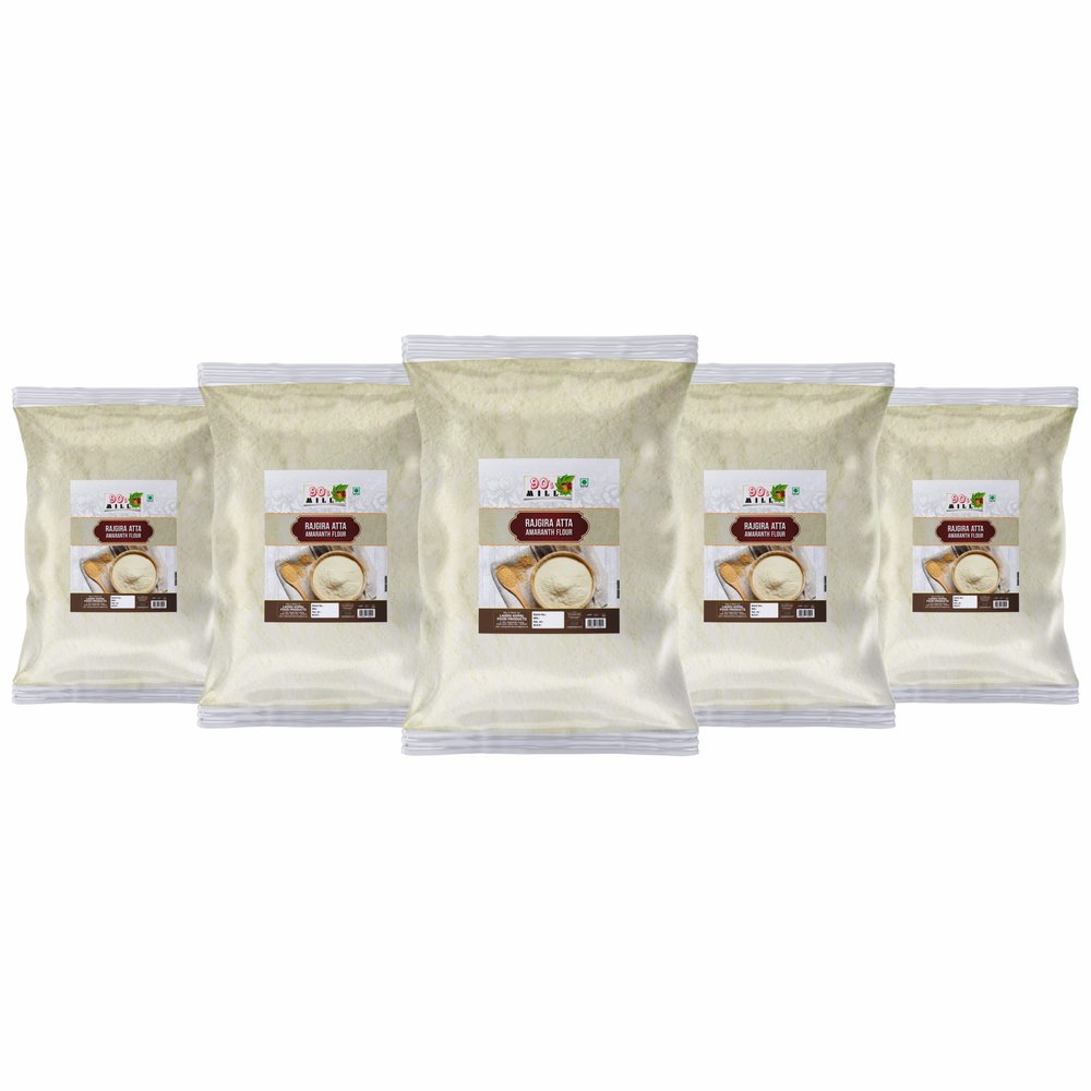 90's MILL Diwali Sale Rajgira Atta/Flour "King Of Seeds" Ramdana Seed Atta/Flour Chola Flour Atta(240 Grams*5Pkt) Great Indian Festival
