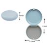 Dentosmile Slim Aligner Case with Silicone layer / Dental Orthodontic Retainer Box - Combo Pack Including (1 Case, 1 Y-Type Chewies and 1 Retriever with Cotton Bag Carry Case) (Sky Blue Case Combo Pack) view 4
