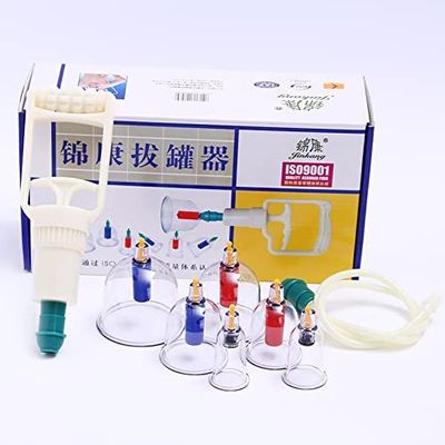 4beauty Therapy Vaccum Cupping Therapy Set - Chinese Traditional Healthy Body Vacuum Acupuncture Cupping for Cellulite Cupping Massage (SET OF 24)