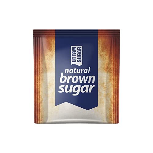 Uttam Sugar Natural Brown Sugar sachet | Natural, Unrefinded & Wholesome | Healthy Sugar for Tea & Coffee (Pack of 2) 2kg