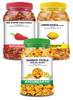 100% Natural Bamboo Pickle, Lemon(Oil Free) & Red Stuffed Chilli Pickle(600 g) Primium Quality Achar view 1