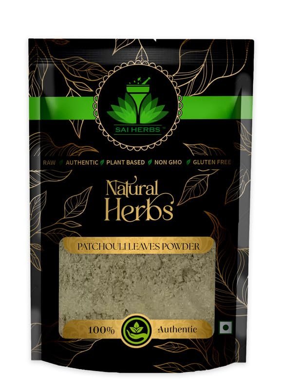 SAI HERBS Patchouli Leaves Extract Powder - Gluten Free - Pure & Natural (100 Grams)