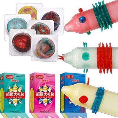 OSQUI Dotted Extra Ribbed Stimulated Time Delay Condom For Men