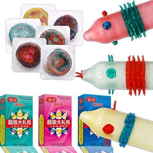 OSQUI Dotted Extra Ribbed Stimulated Time Delay Condom For Men