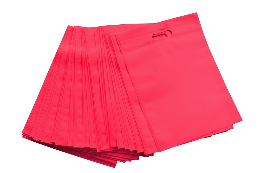 Krupa Enterprise 10x14(inch) Size D-Cut Cloth Carry Handle Shopping Daily Use Gift Completely Eco Friendly Bag Pack of 25 Piece (Pink)