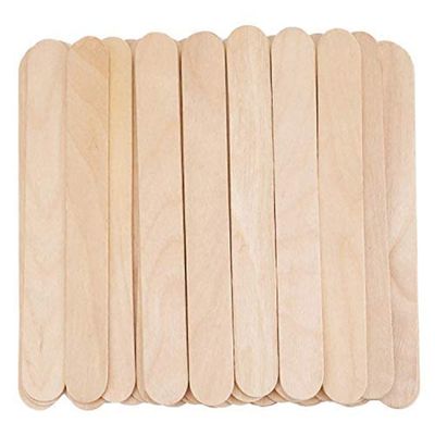 Adbeni Large Wide Wax Sticks | Body Hair Removal Craft Sticks Applicator | Applicator For Legs Face and Small Medium Sizes Eyebrow Professional for Men & Women,Pack of 50 pcs