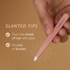 Carmesi Precision Expert Tweezer | Slanted Tips for Easy Hair Removal | Suitable for Eyebrows, Upper Lip, Chin | Stainless Steel Blade | No Cuts | Rose Gold Colour view 2